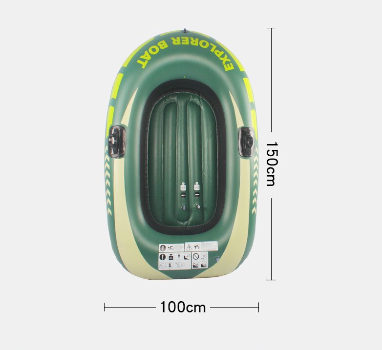 PVC inflatable boat fishing boat rubber boat PVC canoe thickened drift boat single seat boat double seat boat