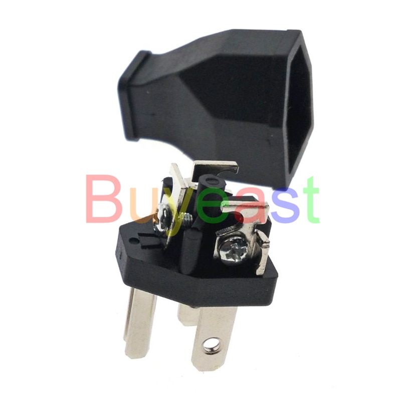 5 x NEMA 5-15P Plug US Grounded Power DIY Rewireable Plug 250V-15A