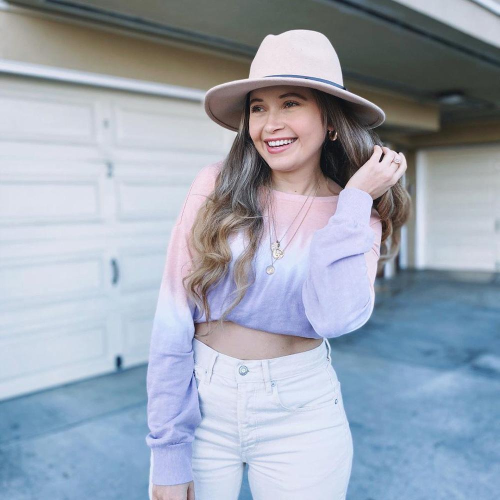 Vintage sommar bred brätte fedorahatt kvinnor lädersnöre imitation ylle jazzhatt keps chapeau för resor