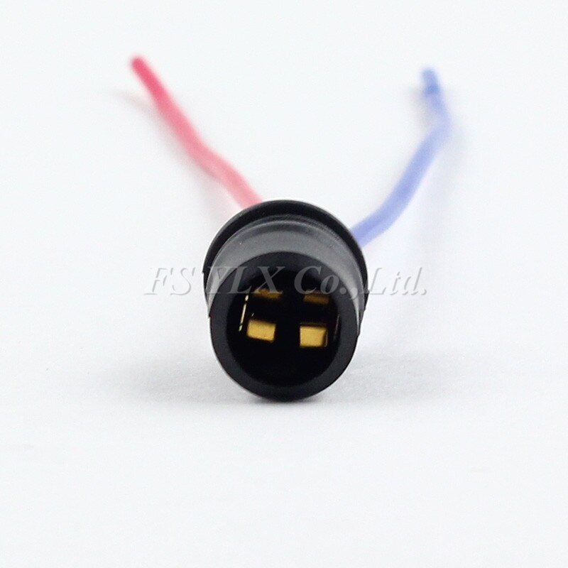 FSYLX 10 Uds LED T10 Socket T10 hembra extensión de cable arnés para estacionamiento indicador lateral luz T10 portalámparas