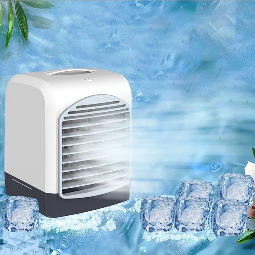 Thuis Mini Airconditioner Draagbare Luchtkoeler Multifunctionele Mini Air Cooling Usb Voeding Derde Versnelling Air Volume bureau Ventilator