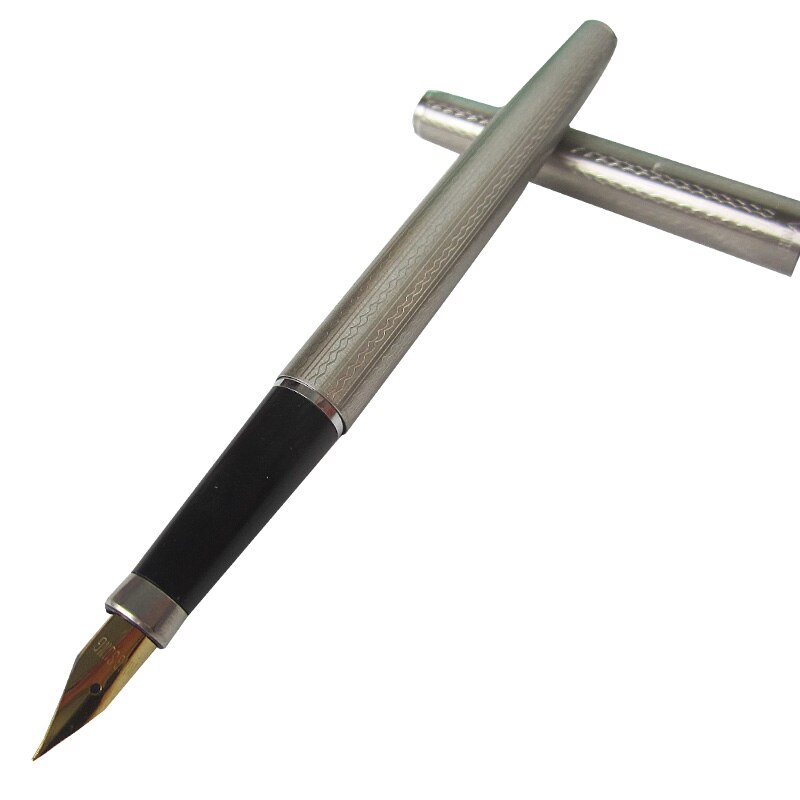 old stock Vintage Wing Sung 220 iridium fountain pen with original box Smooth writing stationery students daily collection: All steel