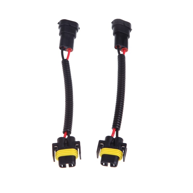 2pcs H8 H9 H11 Wiring Harness Socket Wire Connector Plug Adapter for HID LED Foglight Head Light Lamp Bulb