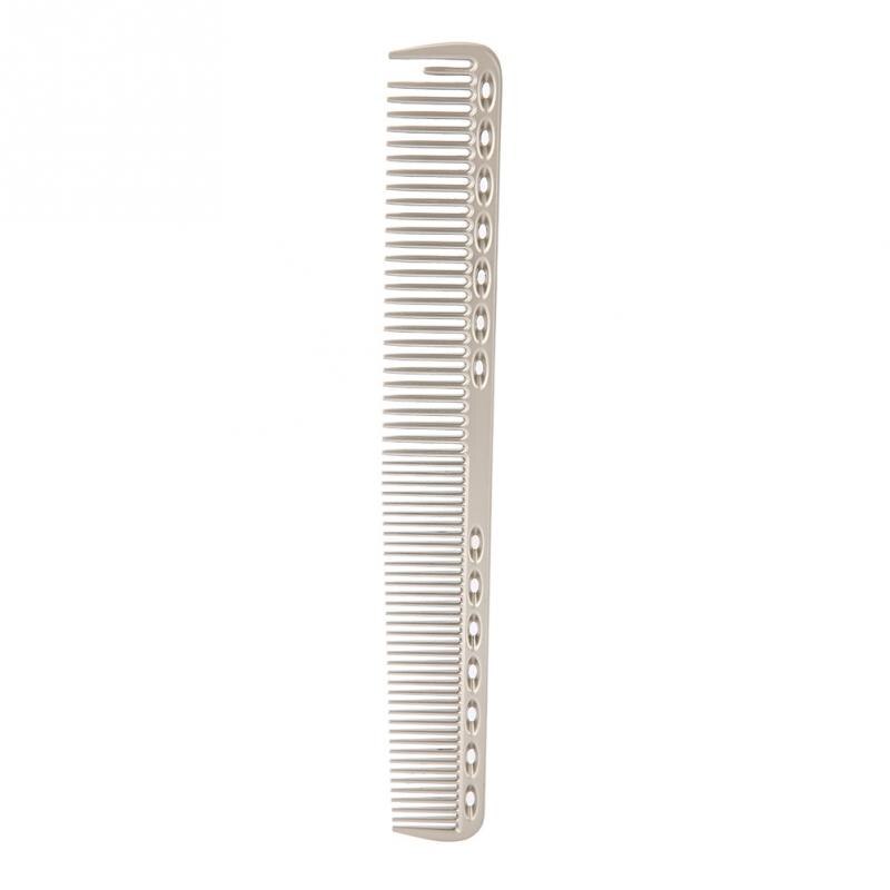 Hair Comb Space Aluminum Stainless Steel Anti- static Comb Beauty Tools For Salon Hairdressing Brush With Handle: Silver