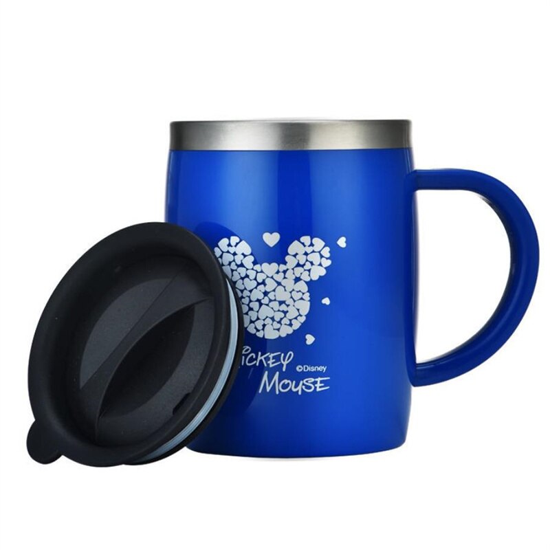 Coffee Cup Antibacterial 304 Stainless Steel Drinking Tool Breakfast Milk Tea Mug For Men Women Cups J425: Blue