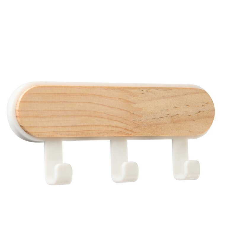 Ganchos decorativos de madera para pared, colgador de abrigos, bufanda, bolsa, organizador de accesorios de cocina, estante de almacenamiento para decoración del hogar detrás de la puerta, 1 unidad: Gris oscuro