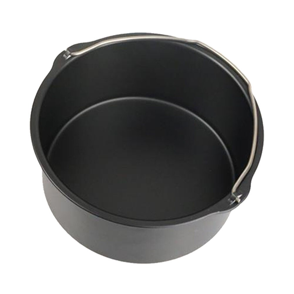 Air fryer non-stick tårta fat fat bakugn pan bricka frityrkorg tårta fat kökstillbehör 6/7/8 tum