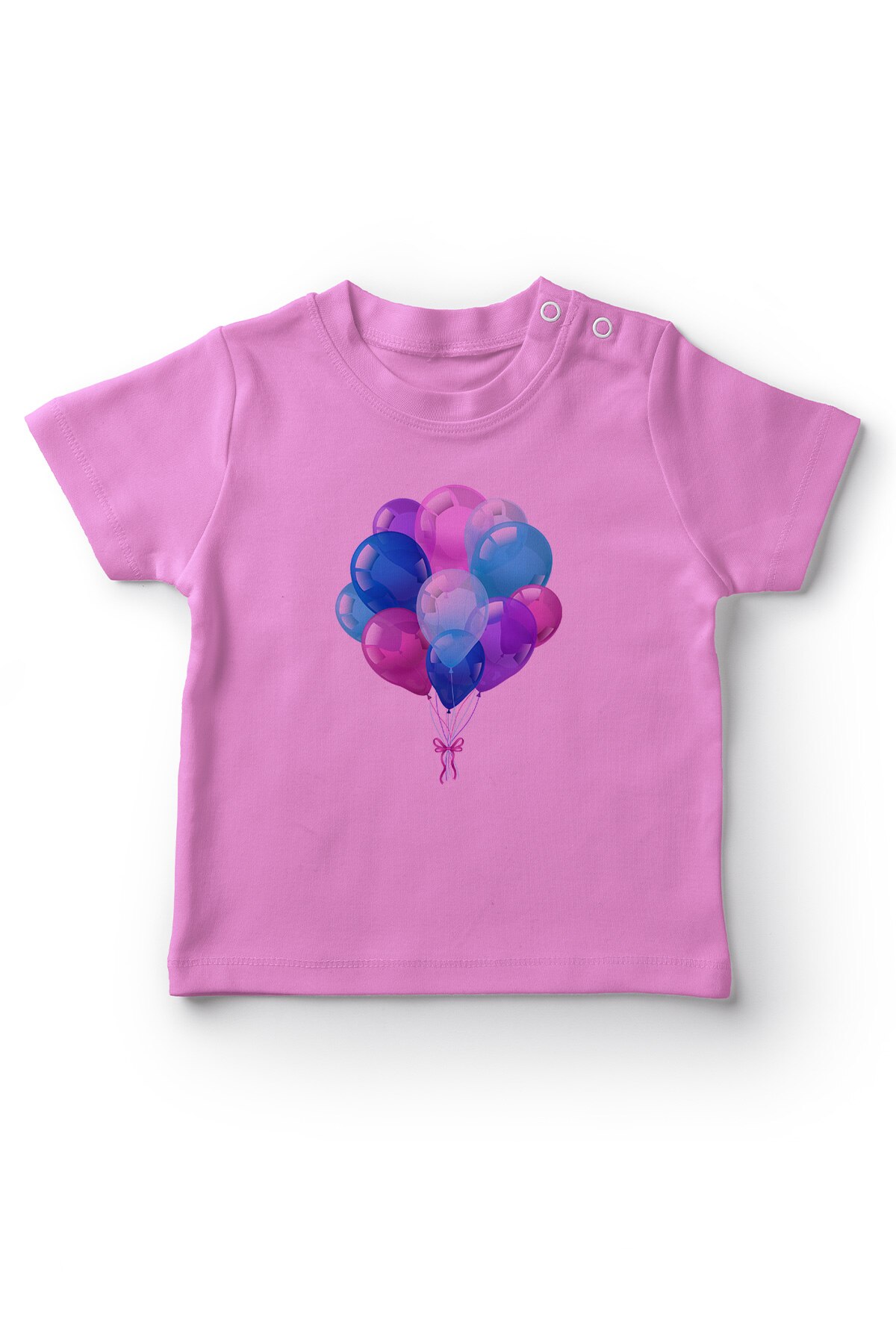 Camiseta para bebê cor-de-rosa