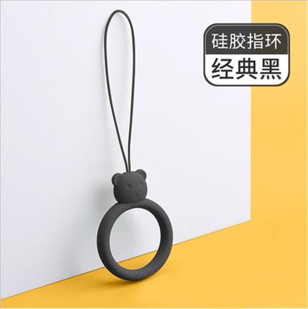 Silicone Ring Ring Bear Liquid Silicone Cell Phone Lanyard Electronic Cigarette Lanyard Headphone Case Pendant U Disk Lanyard: P8