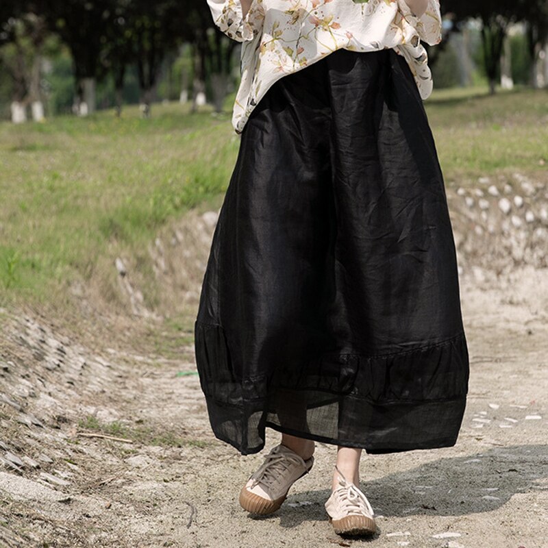 Bae Skirt in Black Herbal Challis main image 0