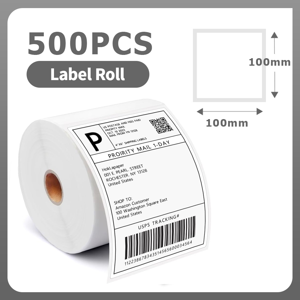 Phomemo A6 Größe 4x6'' Versandetiketten FanFold Papier 241BT 246S D520 DYMO 4XL Zebra Munbyn für Logo Barcode: LM