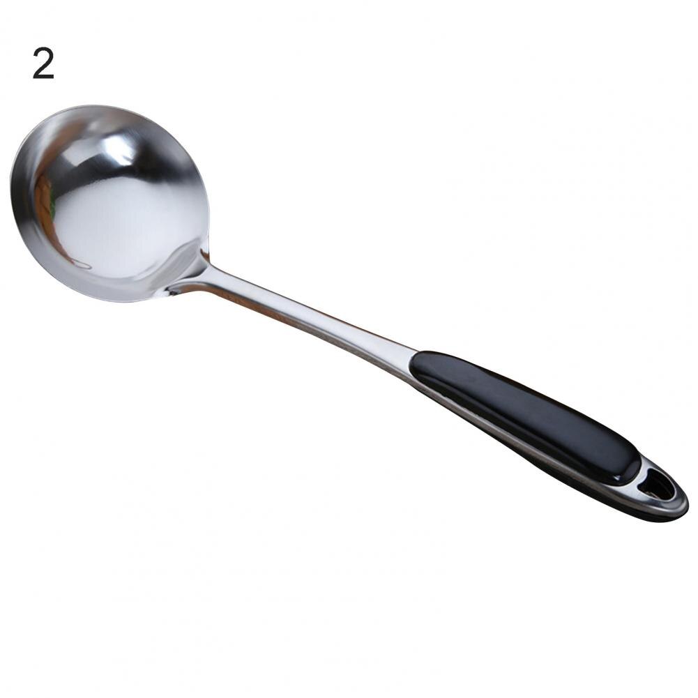 Passoire à cuillère à soupe en acier inoxydable, spatule à Long manche, passoire de cuisine, outils de cuisine: 02