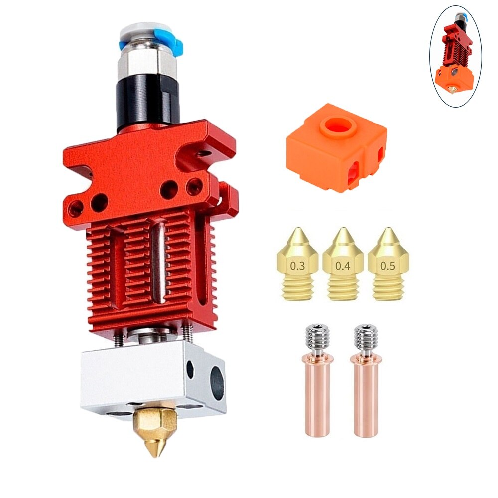 MEGA CR-6 SE Hotend Kit Metal Extrusion Extruder 3D Printing Parts Titanium alloy Bimetal heatbreak for Creality CR-5 PRO CR6