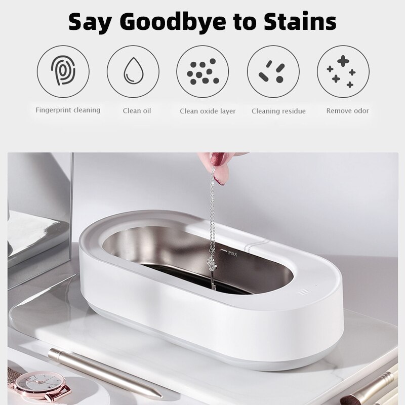 Multifunction USB Ultrasonic Cleaner Jewelry Cleaner Mini Washing Machine For Home Travel Bubble Cleaning Glasses Tools Deep