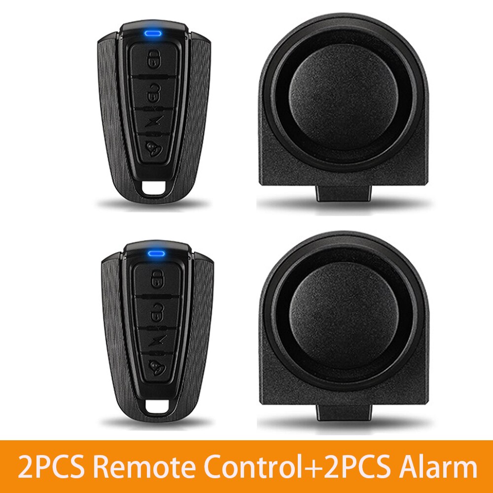 Awapow Wireless Bicycle Vibration Alarm USB Charging Motorcycle Bike Alarm Remote Control Anti-theft Bike Detector Alarm System: D