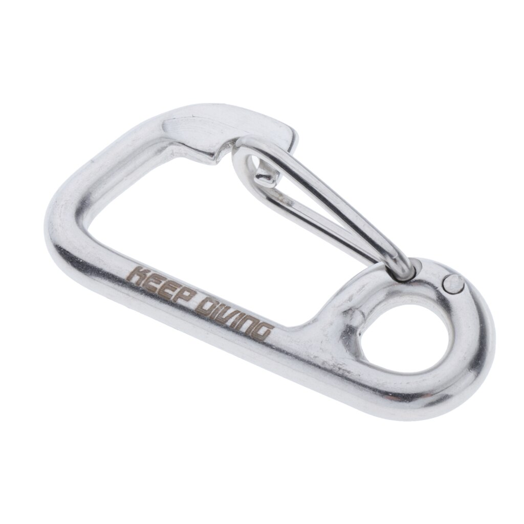 Stainless Steel Snap Hook Spring Loaded Link Carabiner Connector Clip