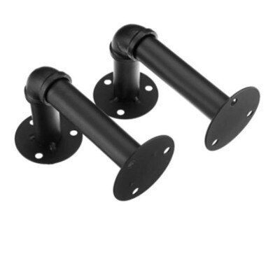 2pcs Rustic Shelf Brackets Scaffold Board Heavy Duty Industrial Steel Metal Iron Wall Bracket: Default Title