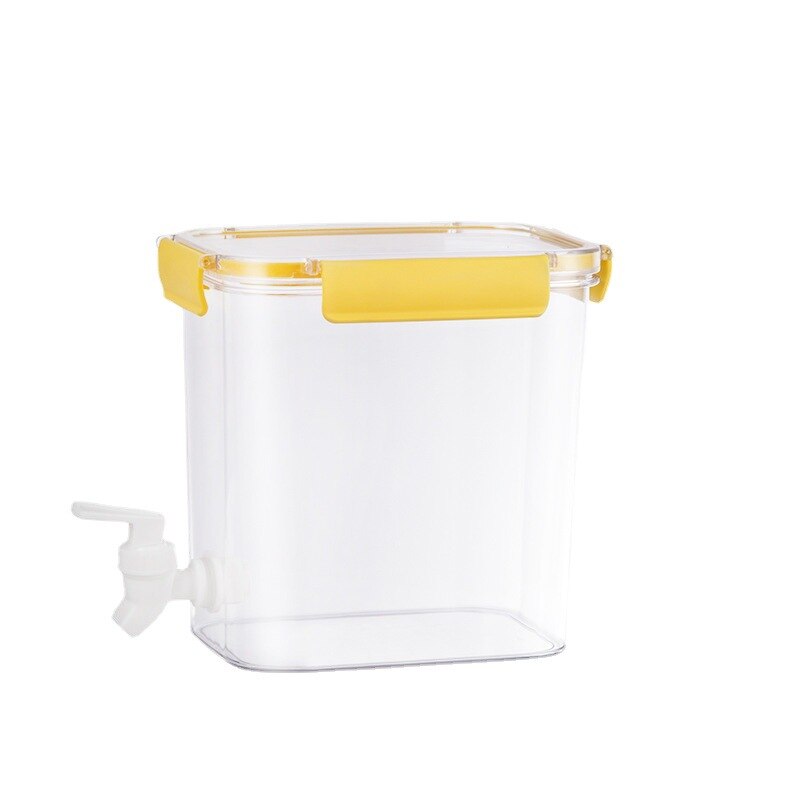 Cold Water Jug With Tap Water Beverage Dispenser Fruit Teapot Tank Refrigerator Plastic Kettle Pot Cold Water Jug For Lemonade