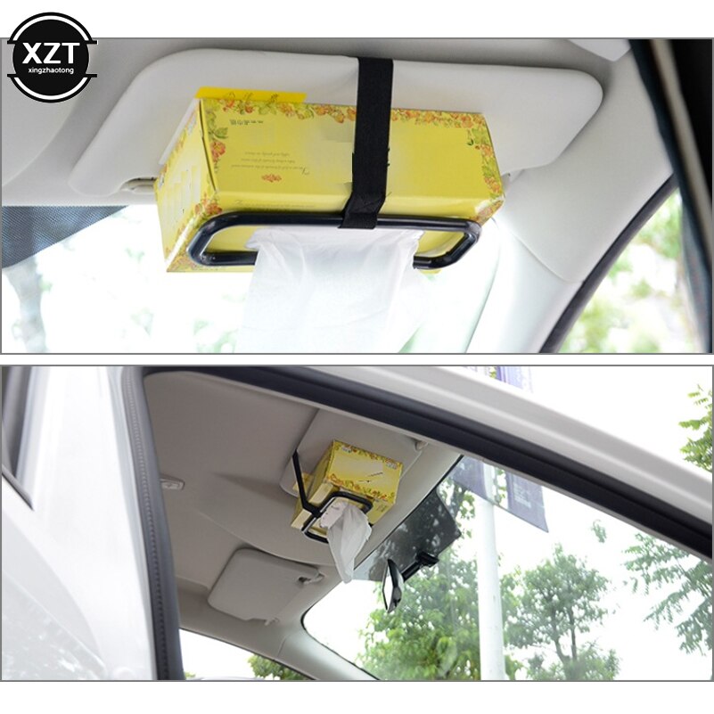 Auto Zonneklep Tissue Box Holder Papieren Servet Zetels Terug Beugel Auto Tissue Houder Auto-interieur Algemene Auto Accessoires