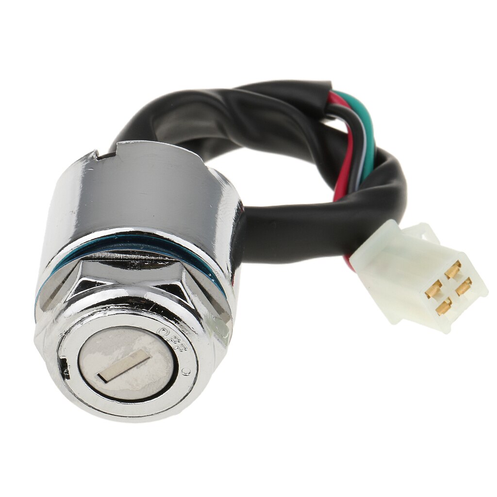 4 Wire Ignition Switch Lock with Key for ATV Scooter Dirt Bike Go Kart Quad Stainless Steel ignition switch for Vehicle