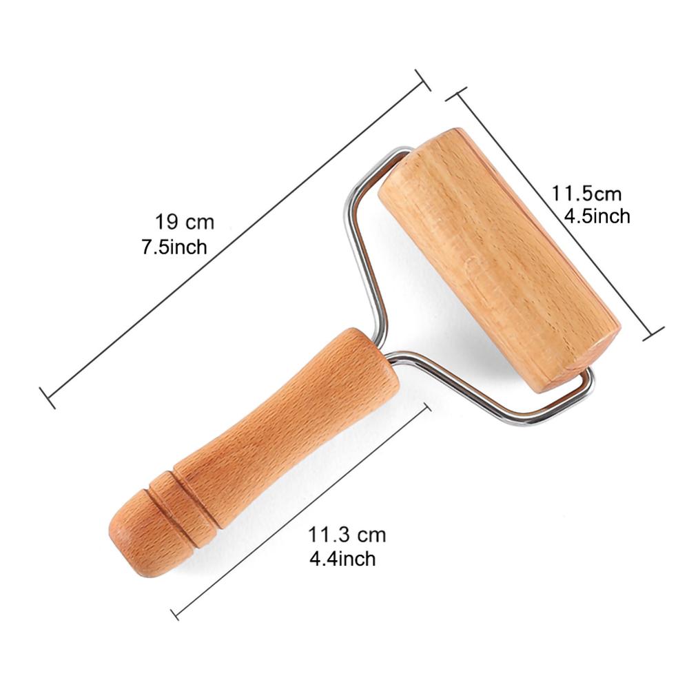 Wooden Rolling Pin, Hand Dough Roller for Pastry, Fondant, Cookie Dough, Chapati, Pasta, Bakery, Pizza. Kitchen tool