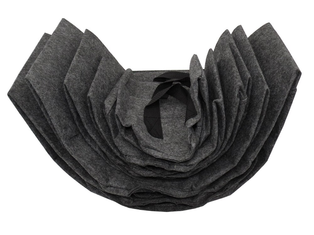 1/2/3/5/7/10 Gallon Garden Grow Bag with Handle Felt Grey Fabric Plant Planting Growing Box Vegetable Potato Round Pot Container