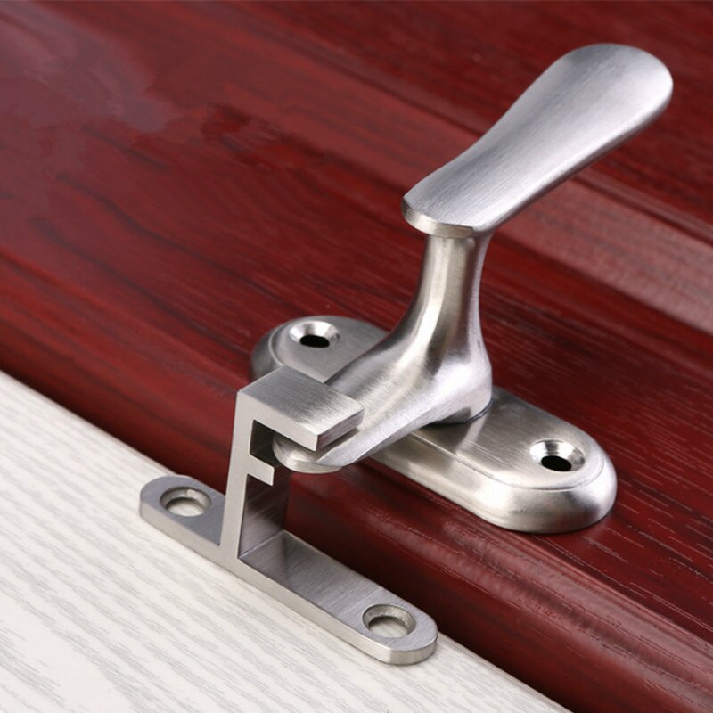 Door Latch Door Bolt Window Gate Latch Security Sliding Door Lock Pull Ring Spring Bounce Door Bolt Aluminum Latch Lock