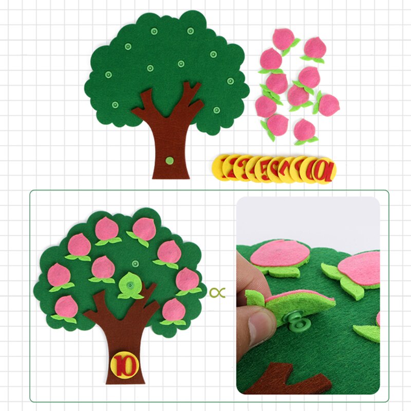 Intelligence development hands-on play math games kindergarten toys interactive learning science teaching toys games: peach tree