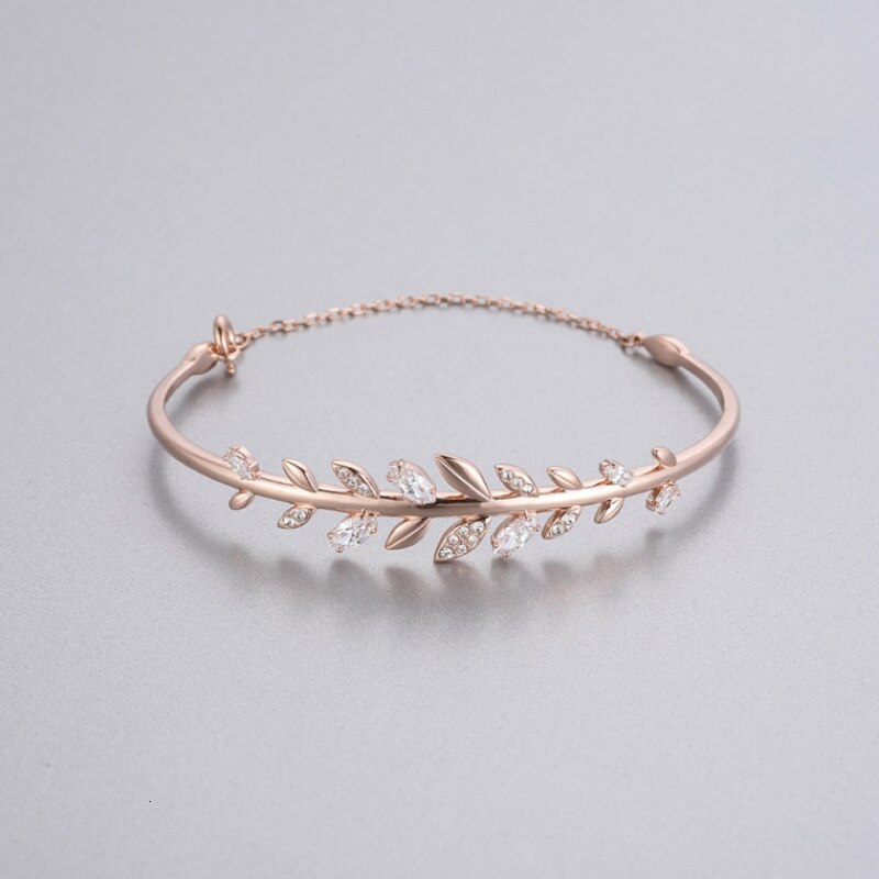 Verse Bladeren Elegante Prachtige Sieraden Mooie Vrouwelijke Armbanden Voor Vrouwen