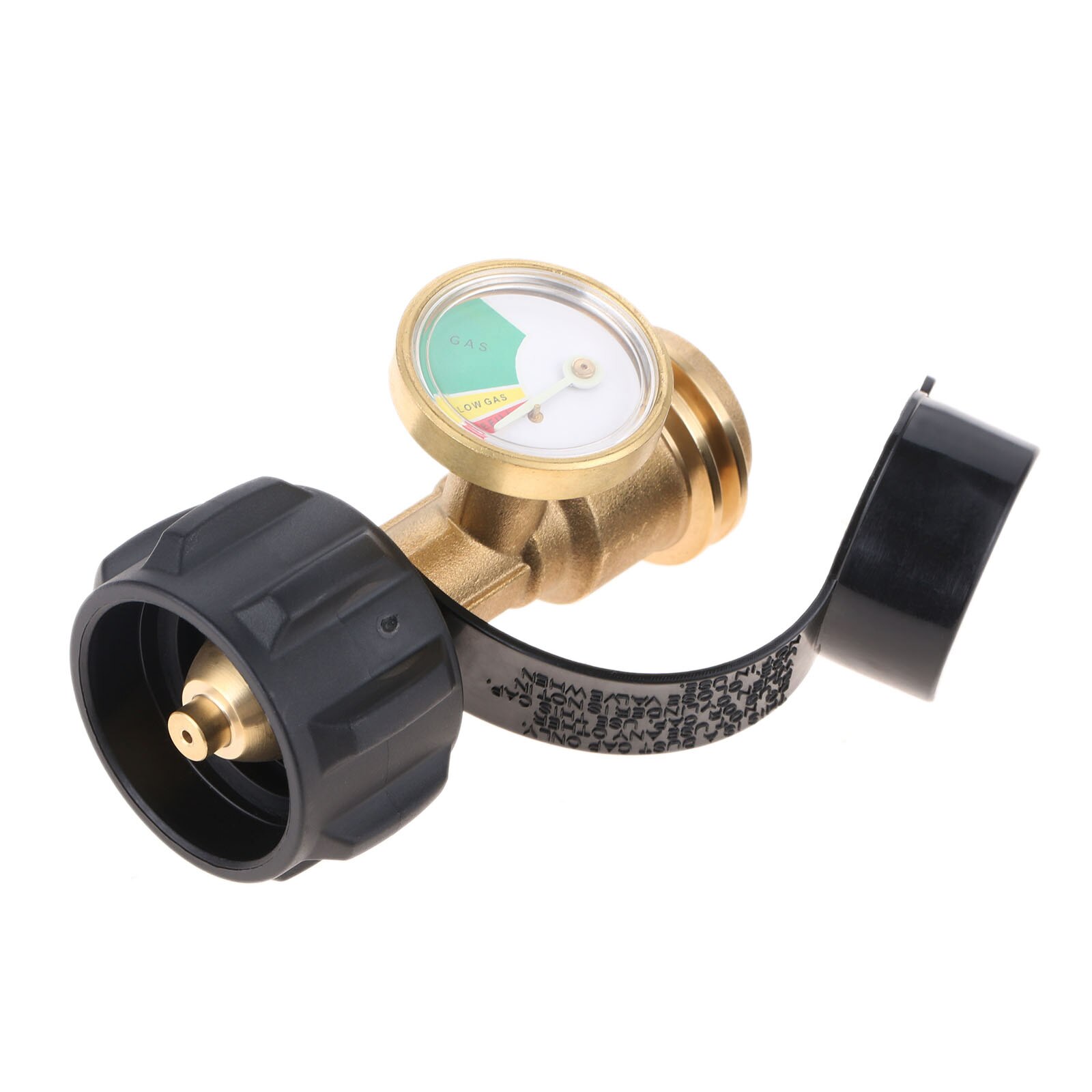 Solid Brass&amp;ABS Propane Tank Gauge Level Indicator Leak Detector Gas Pressure Meter Universal for RV Camper Cylinder BBQ