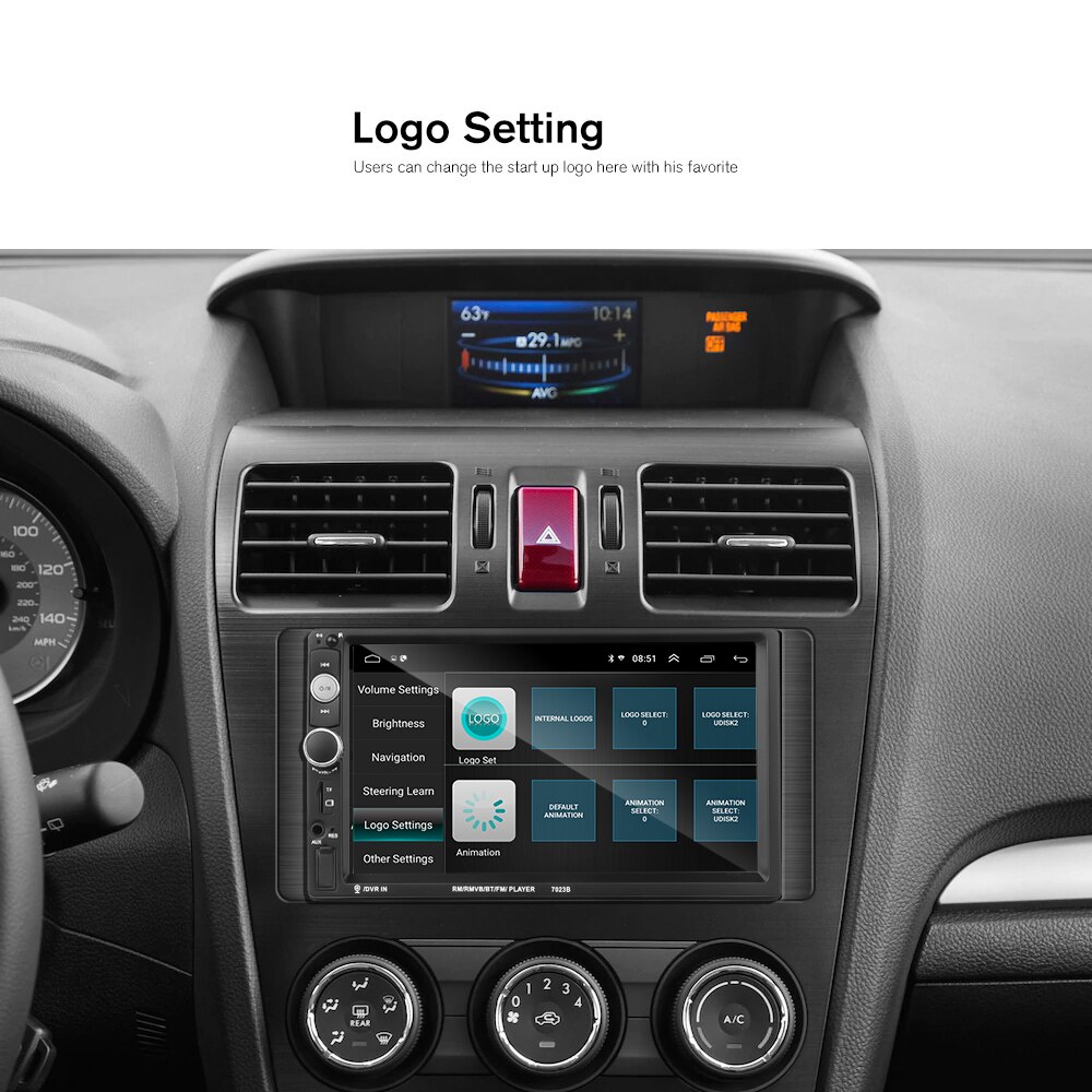 7" HD Car Radio MP5 Player - 2DIN Touchscreen Bluetooth USB TF FM with Camera Remote
