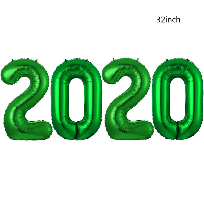 32 inch Green Number Foil Balloons 0 1 2 3 4 5 6 7 8 9 Helium Green Balloon Happy Birthday Party Wedding Decoration Supplies
