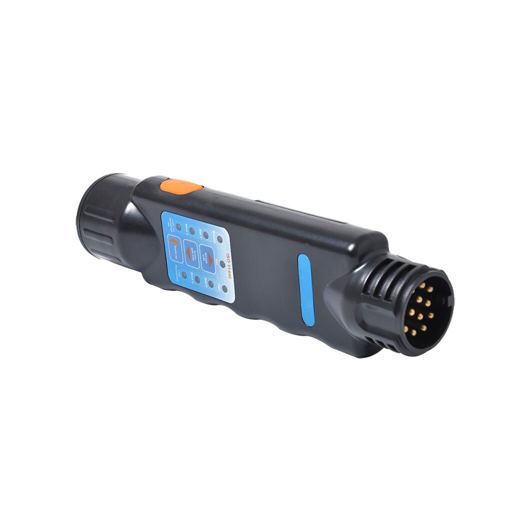 Black 13 Pin Trailer Plug Socket Connection Circuit Tester Signal Plug Socket Compact And Easy To Operate#BL2