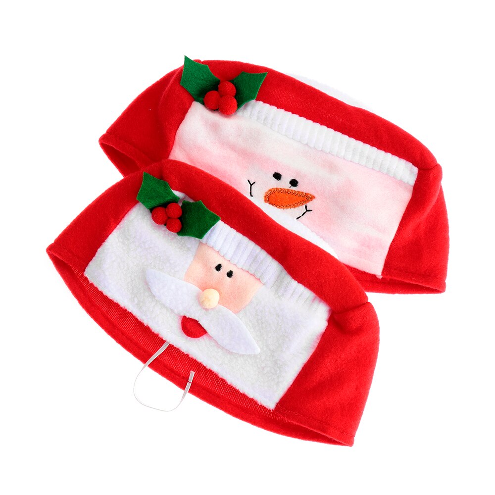 1PC Flanel Kerstman Kerst Tissue Doos Papier Houder Opbergdoos Cover Xmas Ornament Home Party Tafel Decoratie