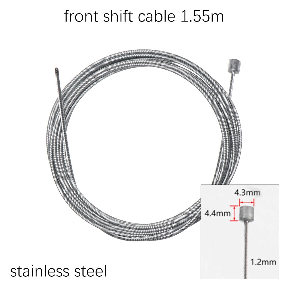 1pc rustfrit stål/beklædning zink fast gearskifter gearskifter/bremseledningskabel kerne indvendig wire mtb landevejscykeldel: 7