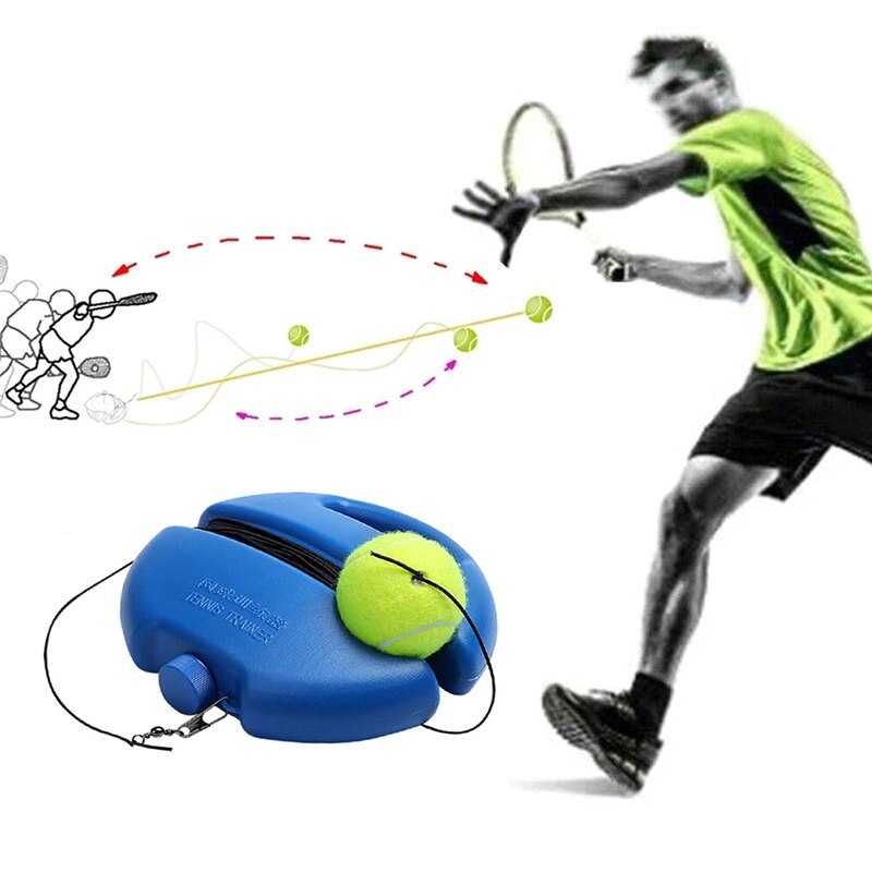 Tennis Training Tool Self-Study Rebound Ball With Trainer Baseboard Sparring Device Tennis Trainer Equipment