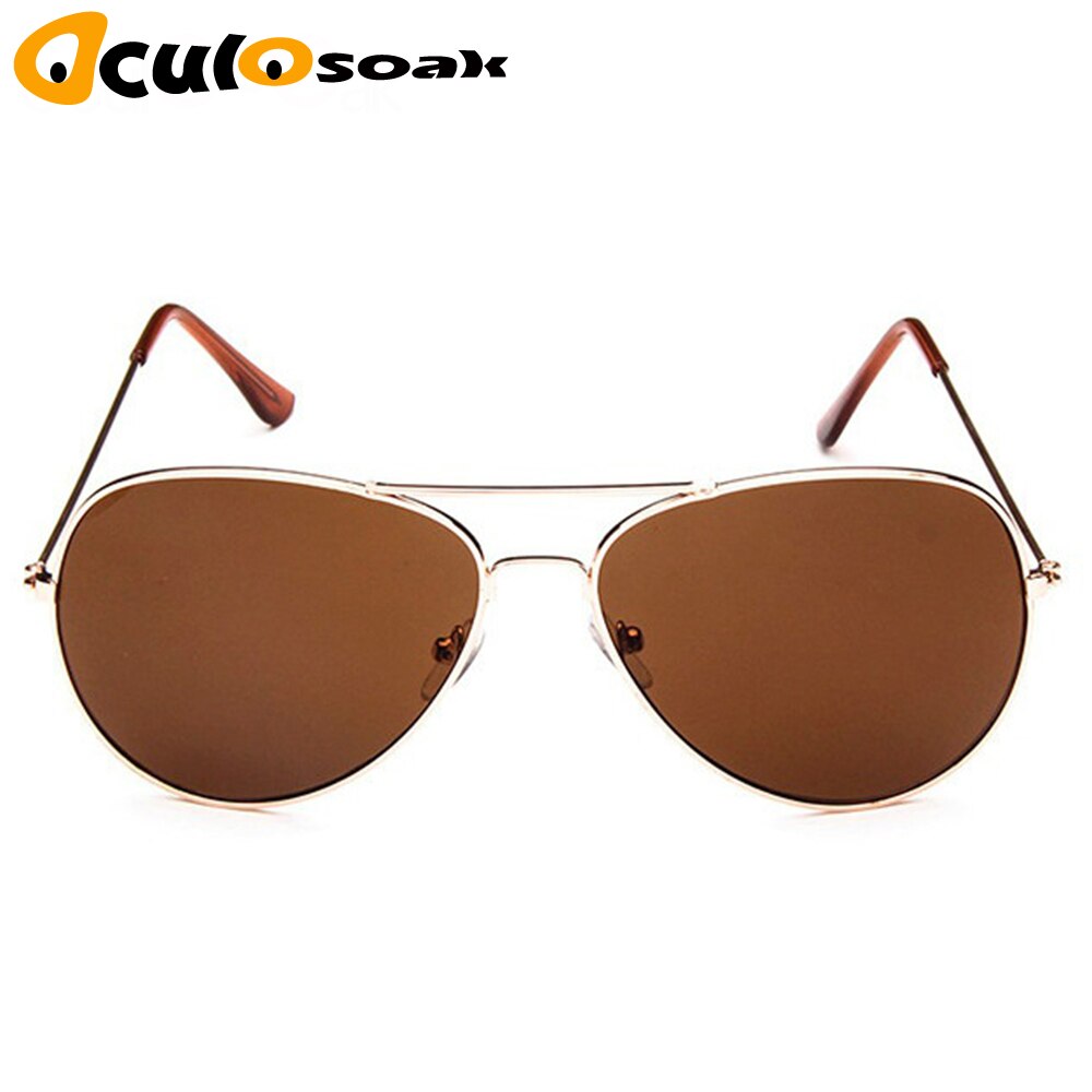 Classic Clear Glazen Goud Frame Vintage Zonnebril Vrouwen Mannen Optische Luchtvaart Brillen Transparant Clear Oculos De Grau: Gold tea