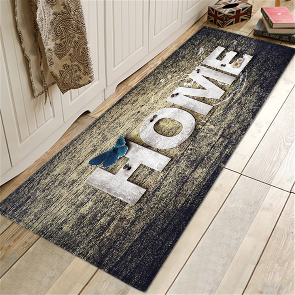 40 x 120 cm tæppe gang dørmåtte forhindrer glidende tæppe absorbere vand køkkenmåtte badeværelse tilbehør produkter festival gulvtæppe: C