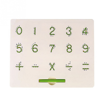 Magnetisk tablet tegnebræt pad tablet med magnetisk pen børn lærer pædagogisk tegnebræt legetøj til børn: Nummer 17.5 x 21.5cm