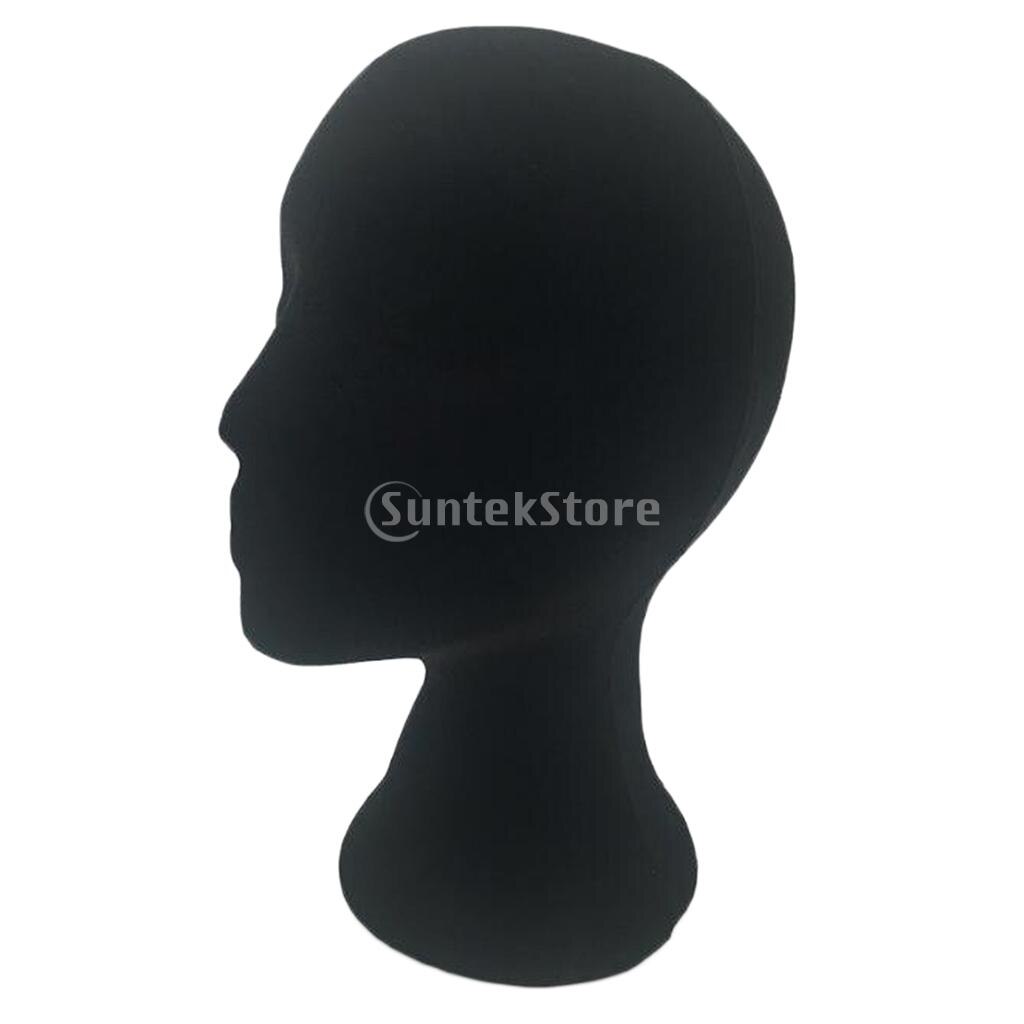 Polistirolo capelli manichino testa cappello berretto collana espositore manichino modello nero