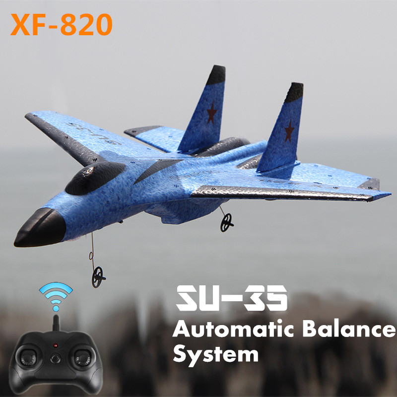 FX-820 SU-35 RC Remote Control Airplane 2.4G Aliante RC Drone Fighter Hobby Aereo Aliante Aereo EPP Schiuma Giocattoli RC Aereo All&#39;aperto