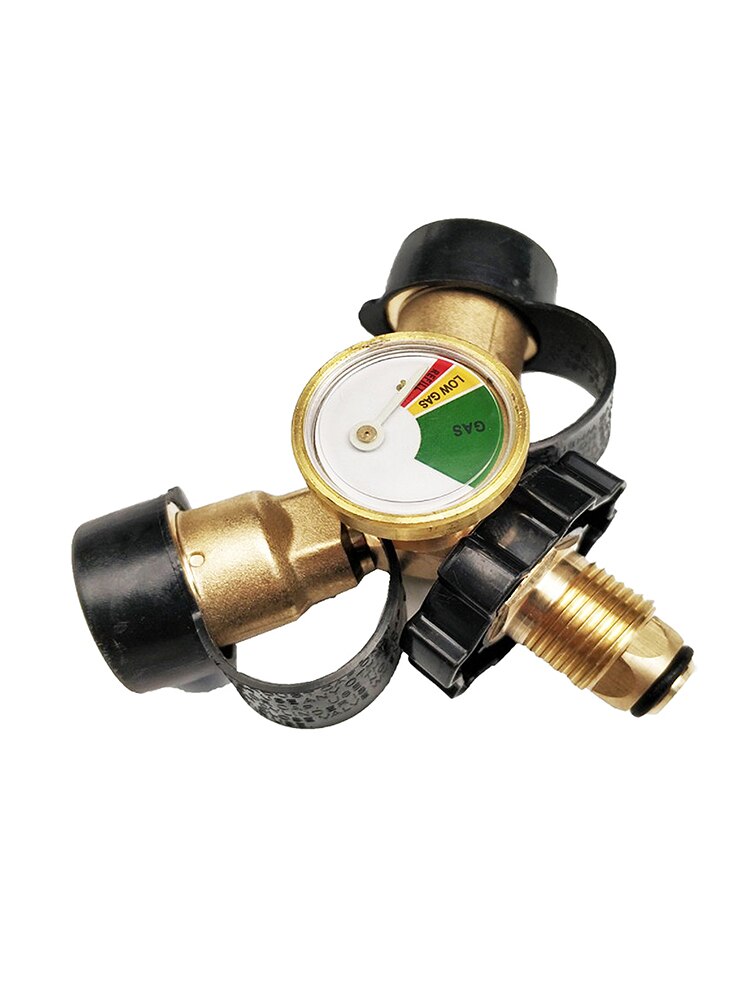 Propane Gas Gauge Table Multifunctional 3-way BBQ Pressure Valve Propane Tank Pressure Test Instrument Tools: A