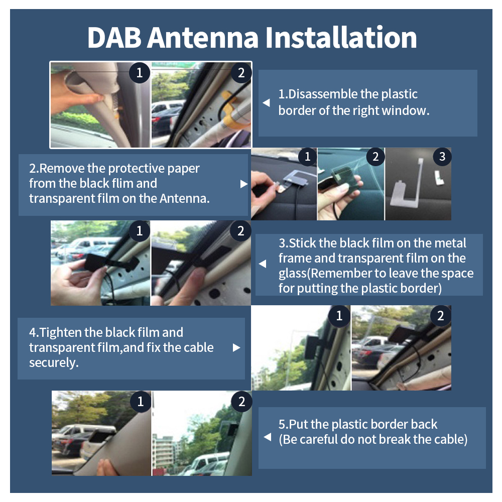 Grandnavi Auto DAB+ Digitale Radiobox DAB+ Ontvanger Antenne Antenne USB-interface Draagbaar voor Android Autoradio Stereo