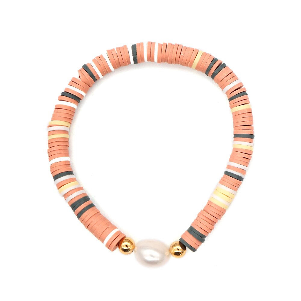 Go2 boho heishi kralen afrikaanse armbanden echte parel armband voor vrouwen boho string pulseira mujer zomer strand handgemaakte sieraden: Zz -b200117f