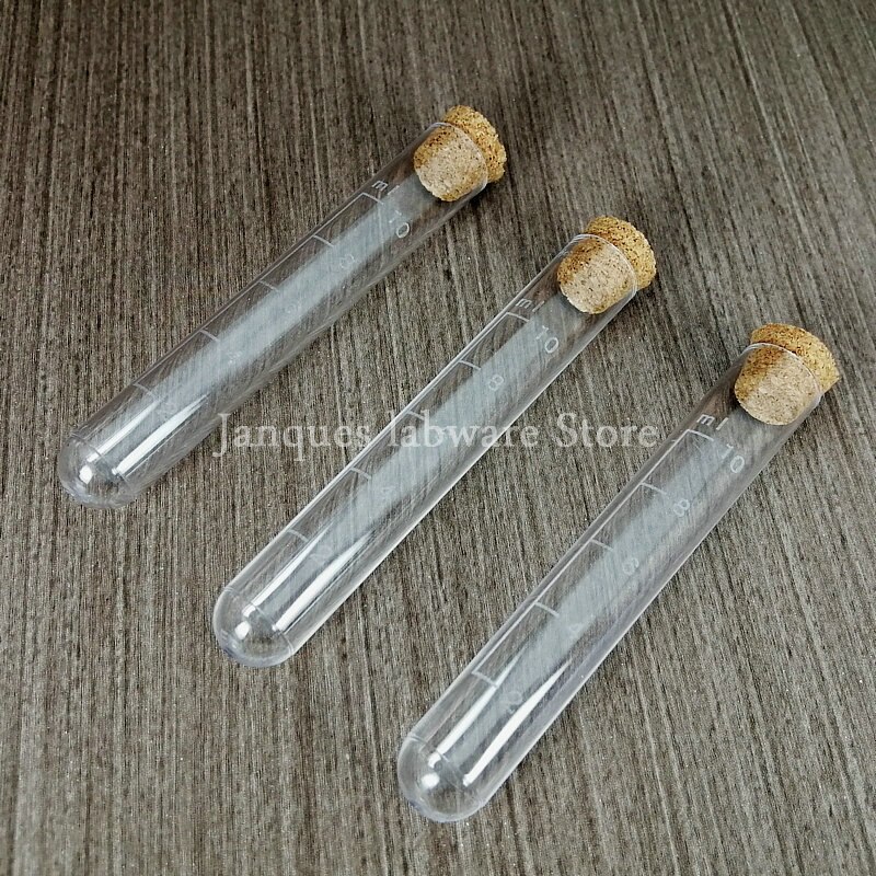 Glazen Buisje Met Kurkje 2.5x15cm 48stuks Krabbendam Kadoverpakking