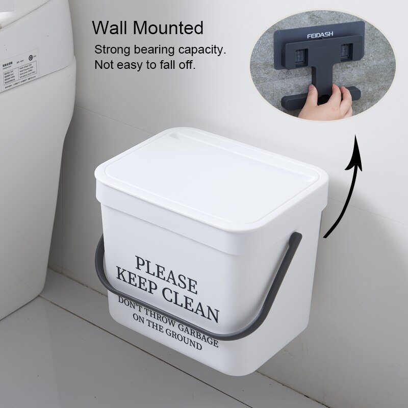 Badeværelse vægmonteret skraldespand køkken affaldsspand stue skraldespand toilet skraldespande soveværelse affaldsspand nordisk stil