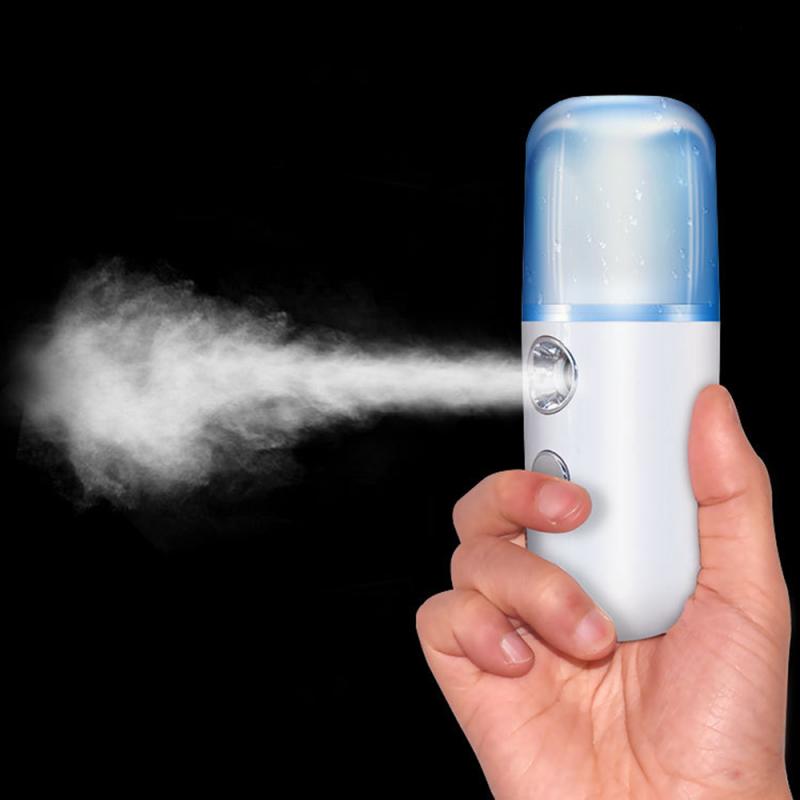USB Nano Mist Sprayer Mini Facial Vaporizer Facial Steamer Portable Moisturizing Humidifier Aromatherapy Facial Spray Machines