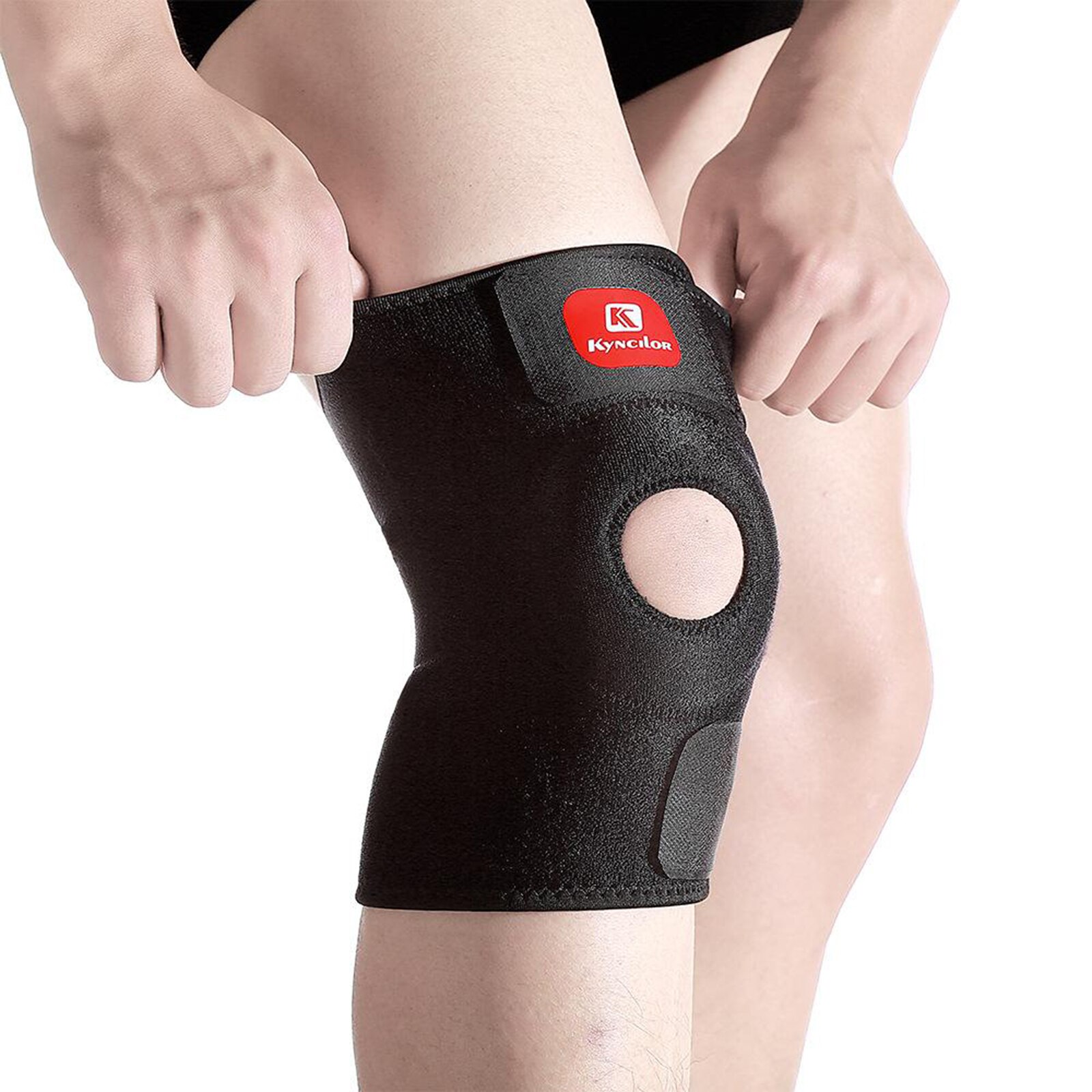 Knee Compression Sleeve - Knee Braces for Knee Pain, Knee Sleeve with Side Stabilizers - Knee Brace for Working Out, Arthritis