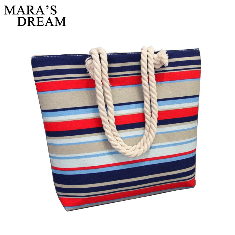 Mara 'S Droom Vrouwen Tas Bloemen Handtassen Grote Capaciteit Rits Canvas Schoudertas Winkelen Strand Tassen Pouch Feminina