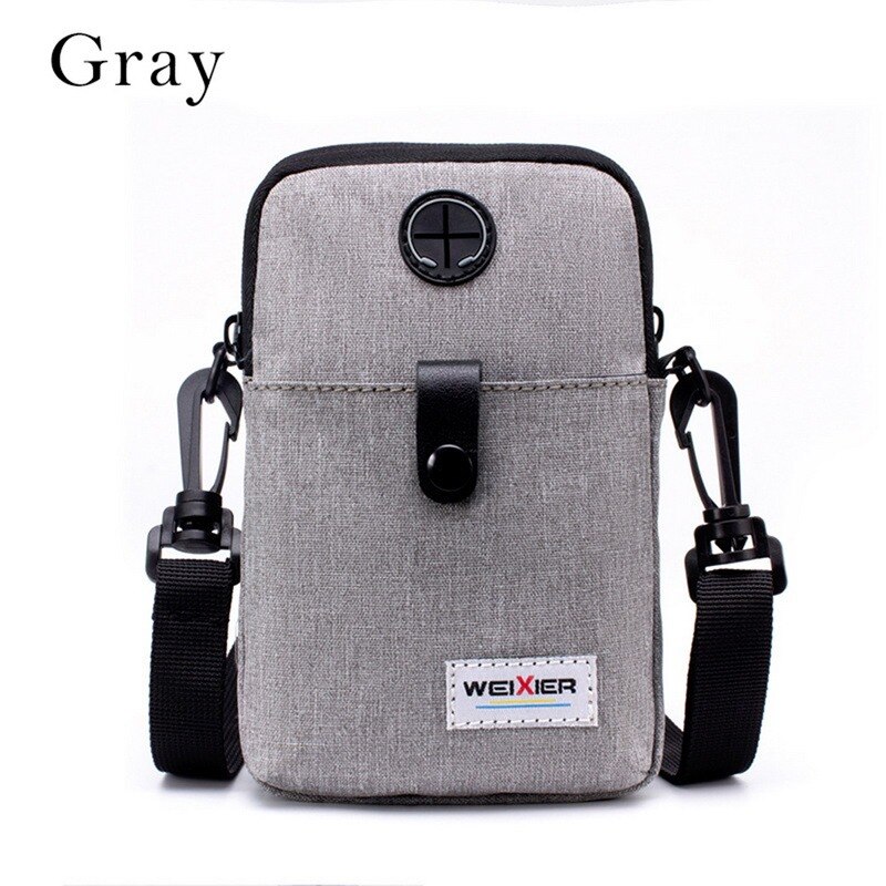 Men Bag Messenger Backpack Shoulder Bags Men's Simple Casual Waterproof Oxford Cloth Pocket Travel Business Handbag: E-gray